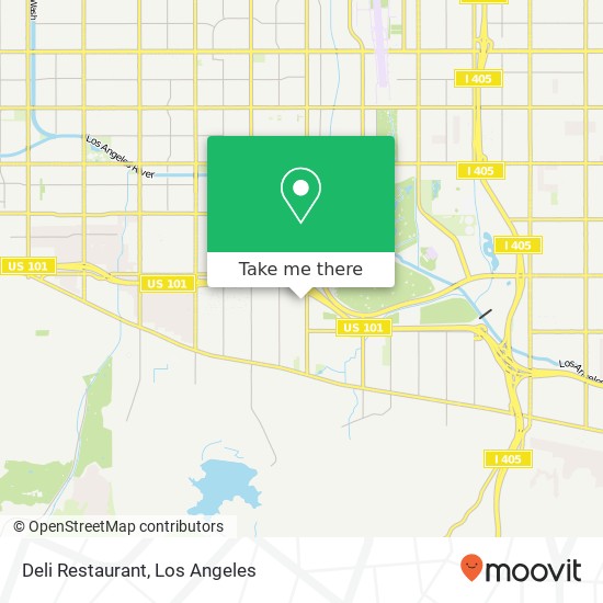 Mapa de Deli Restaurant, 5363 Balboa Blvd Encino, CA 91316
