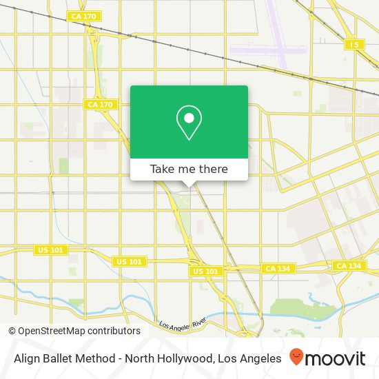 Align Ballet Method - North Hollywood map