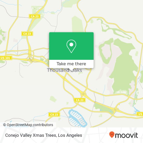 Mapa de Conejo Valley Xmas Trees, 3180 Los Feliz Dr Thousand Oaks, CA 91362