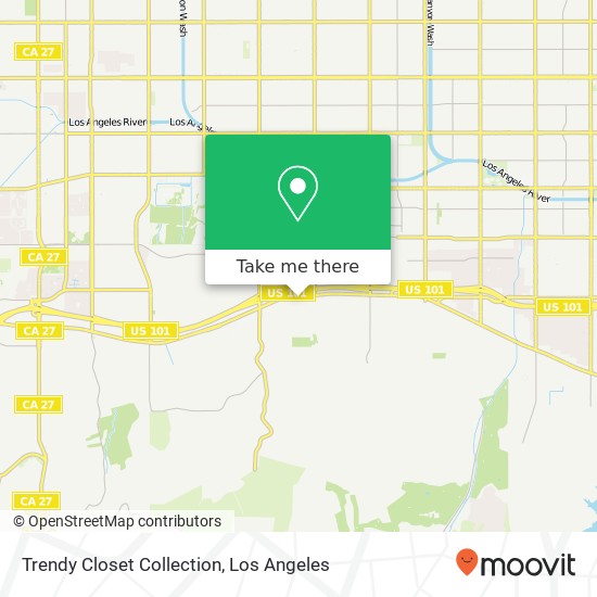 Mapa de Trendy Closet Collection, 19826 Ventura Blvd Woodland Hills, CA 91364