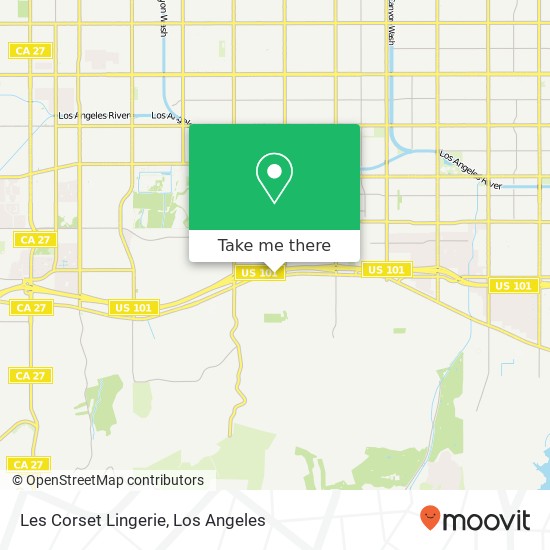 Mapa de Les Corset Lingerie, 5611 Jumilla Ave Woodland Hills, CA 91364