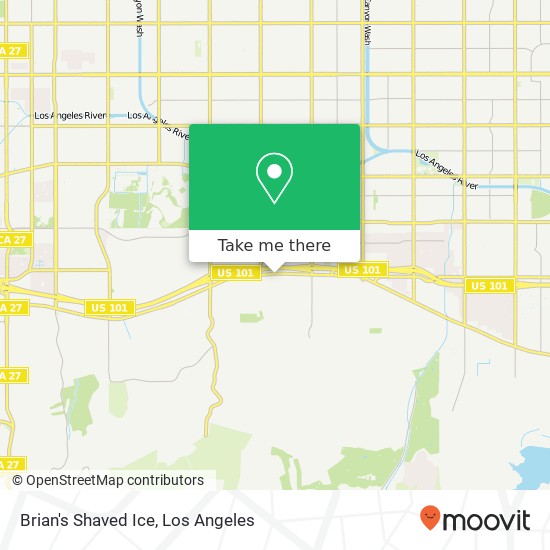 Mapa de Brian's Shaved Ice, 19572 Ventura Blvd Tarzana, CA 91356