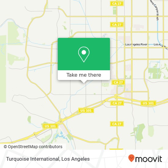 Mapa de Turquoise International, 22830 Califa St Woodland Hills, CA 91367