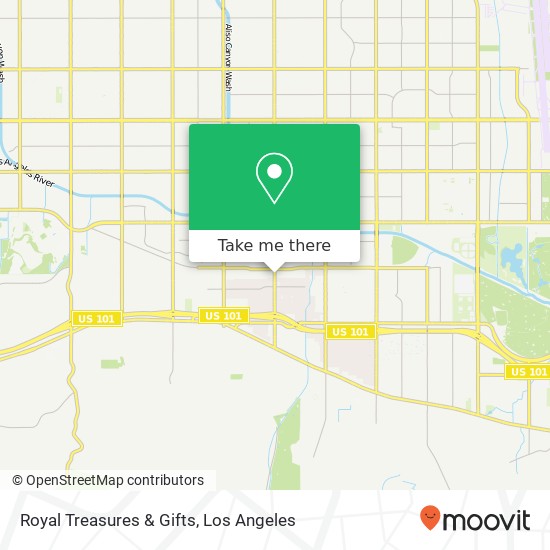 Mapa de Royal Treasures & Gifts, 6014 Reseda Blvd Tarzana, CA 91356