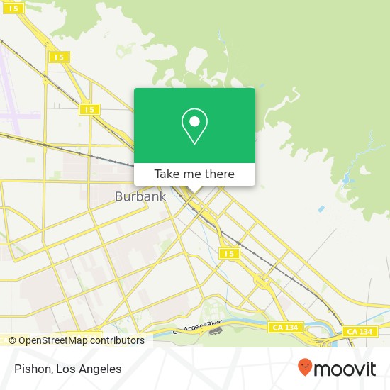 Mapa de Pishon, 124 E Magnolia Blvd Burbank, CA 91502