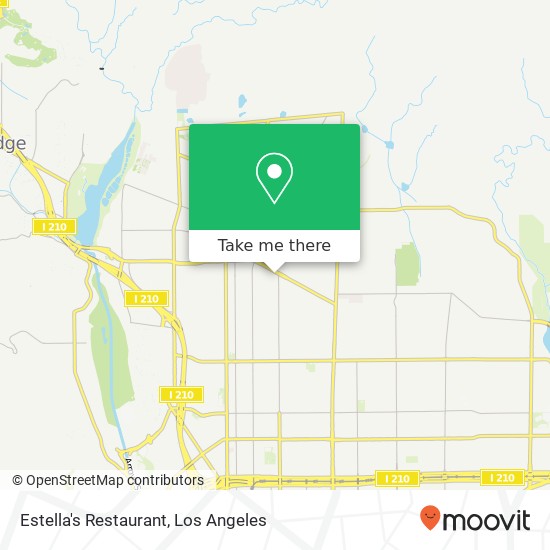 Mapa de Estella's Restaurant, 2057 N Los Robles Ave Pasadena, CA 91104