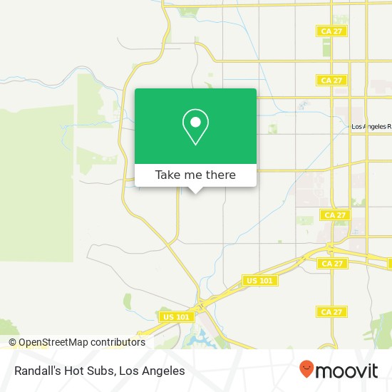 Randall's Hot Subs, 6101 Glide Ave Woodland Hills, CA 91367 map