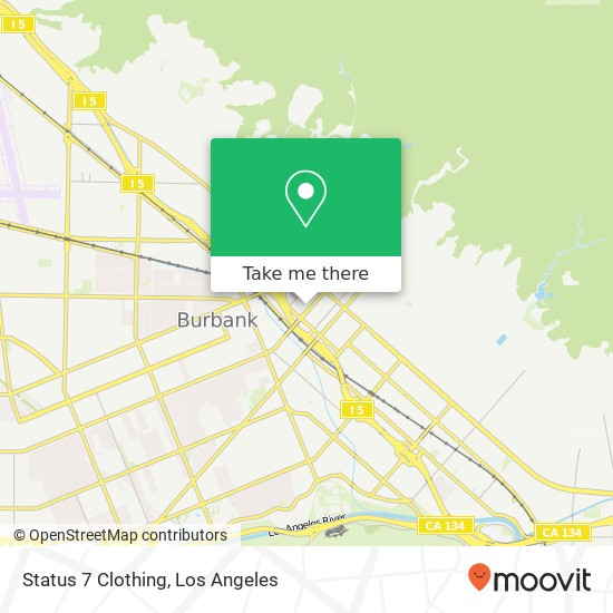 Mapa de Status 7 Clothing, 201 E Magnolia Blvd Burbank, CA 91502