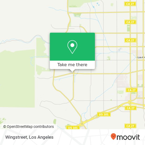 Mapa de Wingstreet, 23717 Victory Blvd West Hills, CA 91307