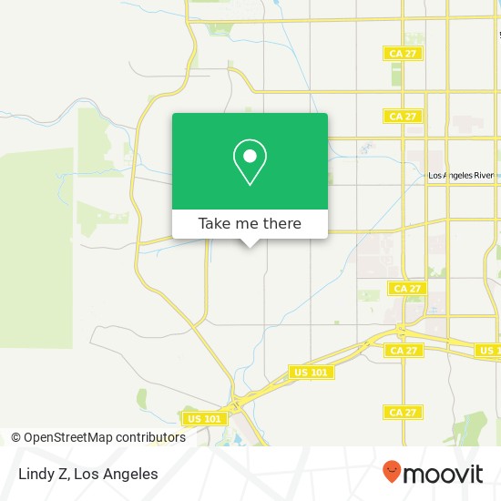 Mapa de Lindy Z, 6212 Berquist Ave Woodland Hills, CA 91367