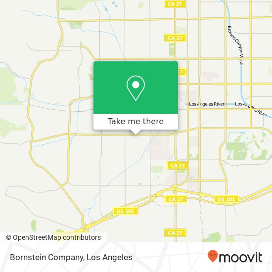 Mapa de Bornstein Company, 22616 Victory Blvd Woodland Hills, CA 91367