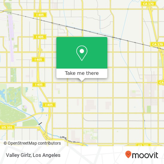 Mapa de Valley Girlz, 6403 Van Nuys Blvd Los Angeles, CA 91401