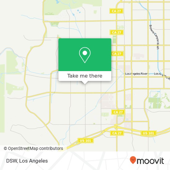 DSW, 6621 Fallbrook Ave West Hills, CA 91307 map