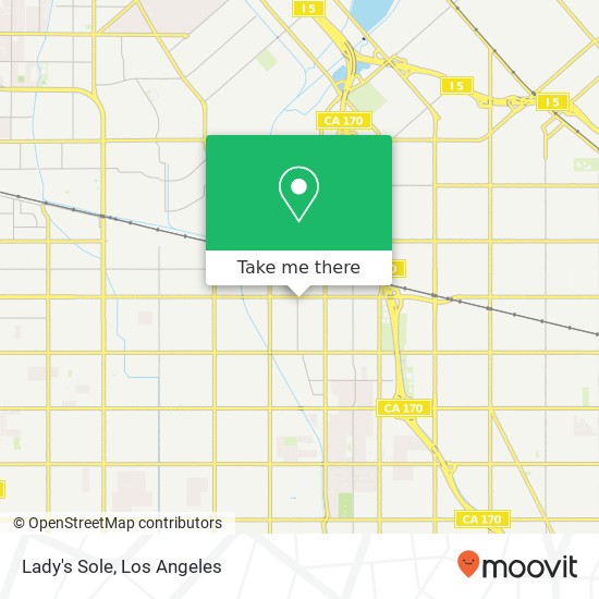 Mapa de Lady's Sole, 13058 Sherman Way North Hollywood, CA 91605