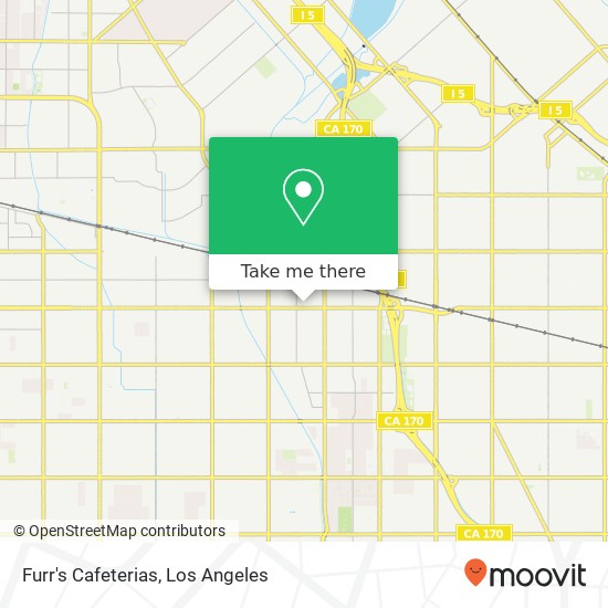 Mapa de Furr's Cafeterias, 13055 Sherman Way North Hollywood, CA 91605