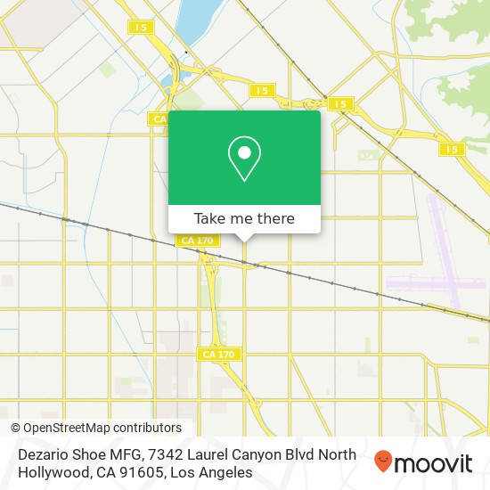 Dezario Shoe MFG, 7342 Laurel Canyon Blvd North Hollywood, CA 91605 map