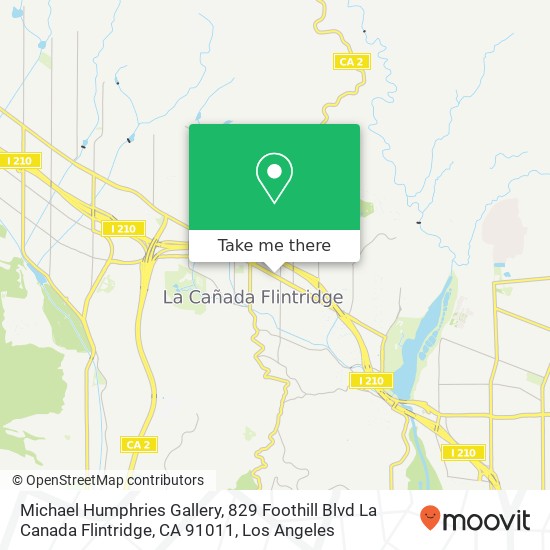 Michael Humphries Gallery, 829 Foothill Blvd La Canada Flintridge, CA 91011 map