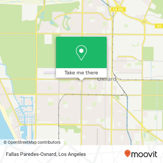Mapa de Fallas Paredes-Oxnard, 575 S Ventura Rd Oxnard, CA 93030