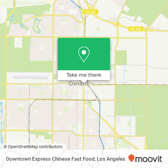 Mapa de Downtown Express Chinese Fast Food, 512 S Oxnard Blvd Oxnard, CA 93030