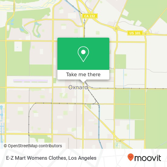 Mapa de E-Z Mart Womens Clothes, 344 S Oxnard Blvd Oxnard, CA 93030
