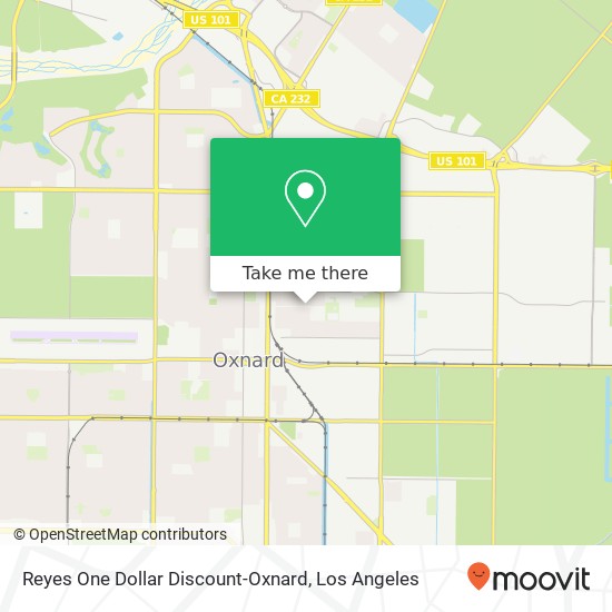 Mapa de Reyes One Dollar Discount-Oxnard, 723 Cooper Rd Oxnard, CA 93030