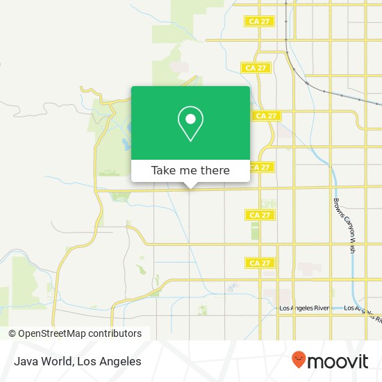 Mapa de Java World, 22742 Roscoe Blvd Canoga Park, CA 91304