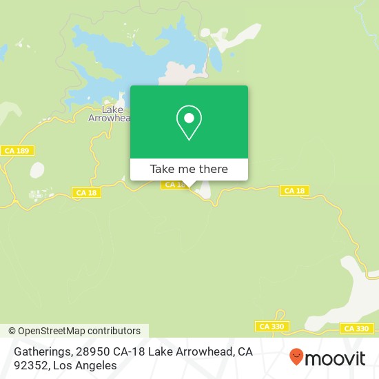 Gatherings, 28950 CA-18 Lake Arrowhead, CA 92352 map