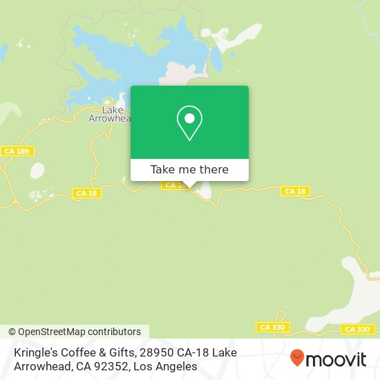 Kringle's Coffee & Gifts, 28950 CA-18 Lake Arrowhead, CA 92352 map