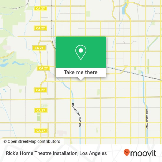 Mapa de Rick's Home Theatre Installation, 20613 Parthenia St Winnetka, CA 91306