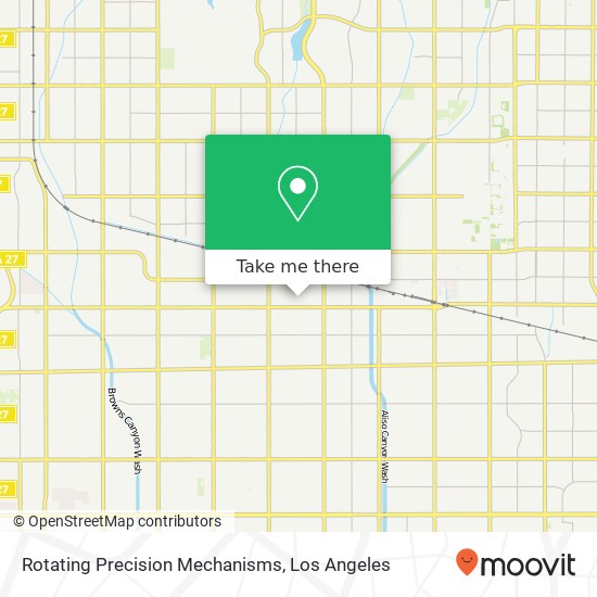 Mapa de Rotating Precision Mechanisms, 8750 Shirley Ave Northridge, CA 91324