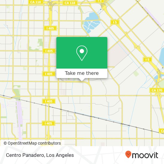 Mapa de Centro Panadero, 14712 Parthenia St Panorama City, CA 91402