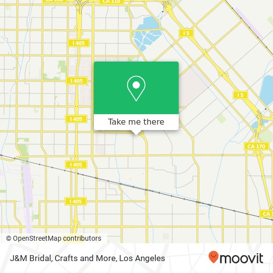 Mapa de J&M Bridal, Crafts and More, 14650 Parthenia St Panorama City, CA 91402