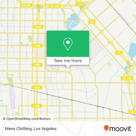 Mapa de Mens Clothing, 8727 Tobias Ave Panorama City, CA 91402