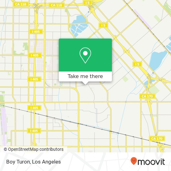 Mapa de Boy Turon, Sylmar Ave Panorama City, CA 91402