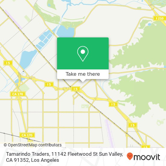 Mapa de Tamarindo Traders, 11142 Fleetwood St Sun Valley, CA 91352