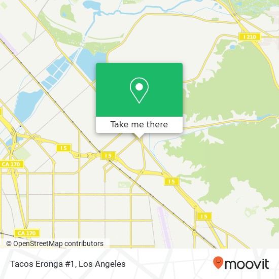 Mapa de Tacos Eronga #1, Sun Valley, CA 91352