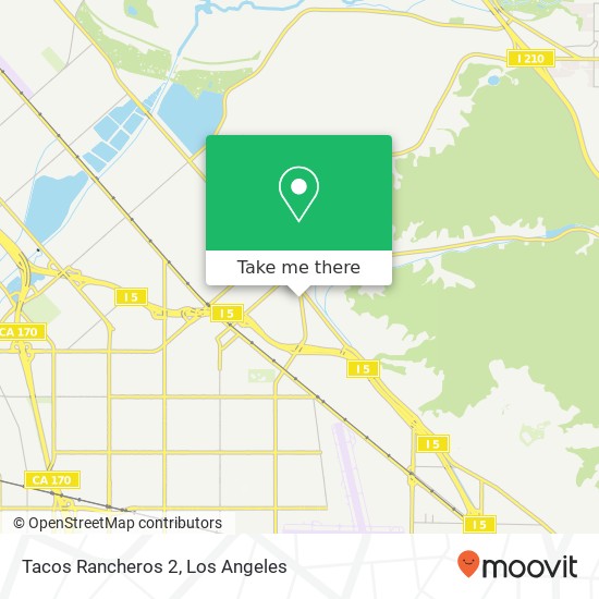 Mapa de Tacos Rancheros 2, 8729 Sunland Blvd Sun Valley, CA 91352