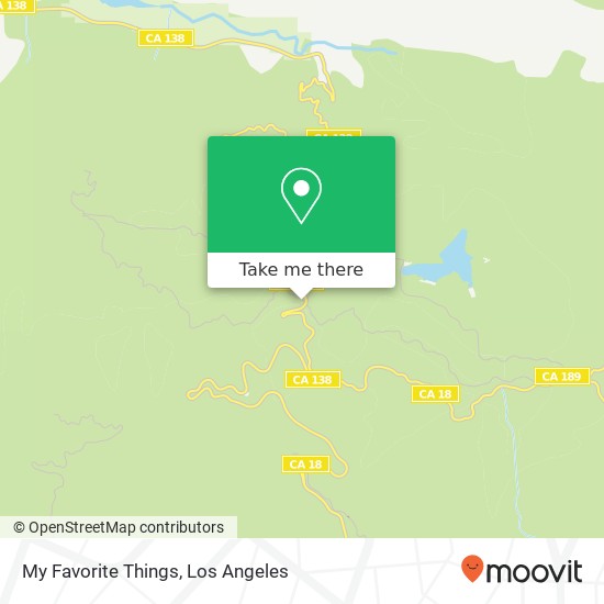 Mapa de My Favorite Things, 23447 Crest Forest Dr Crestline, CA 92325