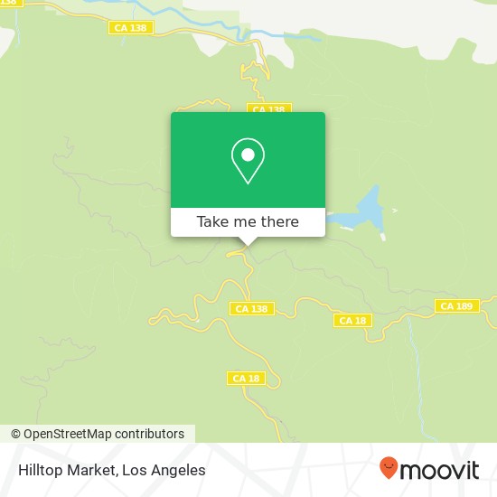 Mapa de Hilltop Market, 23484 Crest Forest Dr Crestline, CA 92325