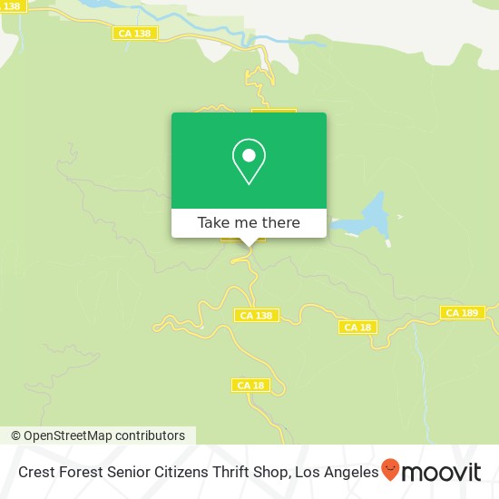 Mapa de Crest Forest Senior Citizens Thrift Shop, 23454 Crest Forest Dr Crestline, CA 92325