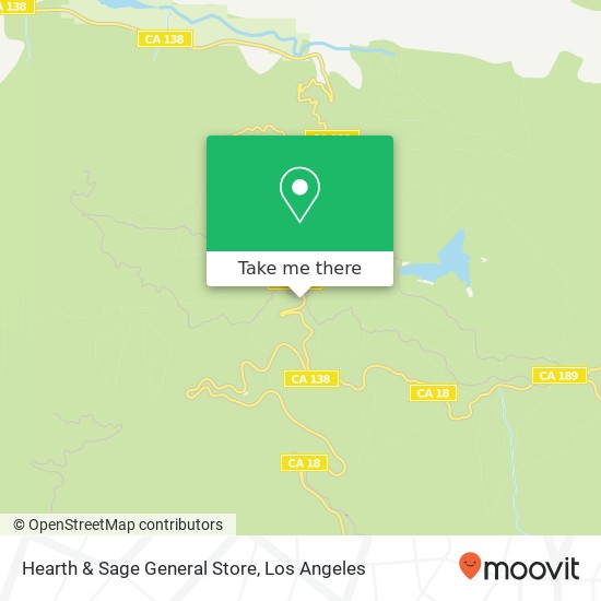 Mapa de Hearth & Sage General Store, 23443 Crest Forest Dr Crestline, CA 92325