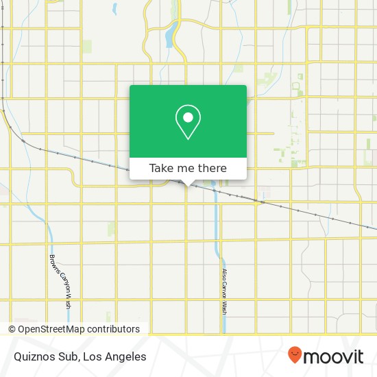 Mapa de Quiznos Sub, 8850 Tampa Ave Los Angeles, CA 91324