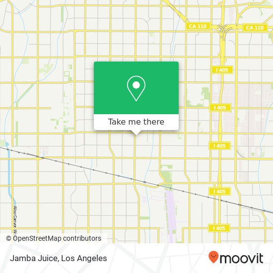 Mapa de Jamba Juice, 9012 Balboa Blvd Los Angeles, CA 91325