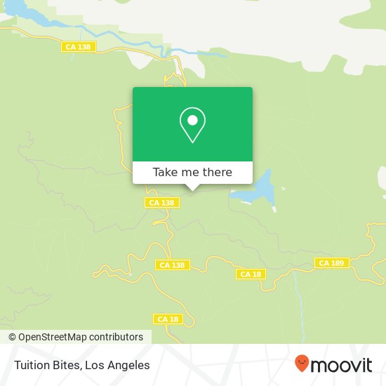 Mapa de Tuition Bites, 23744 Lake Dr Crestline, CA 92325