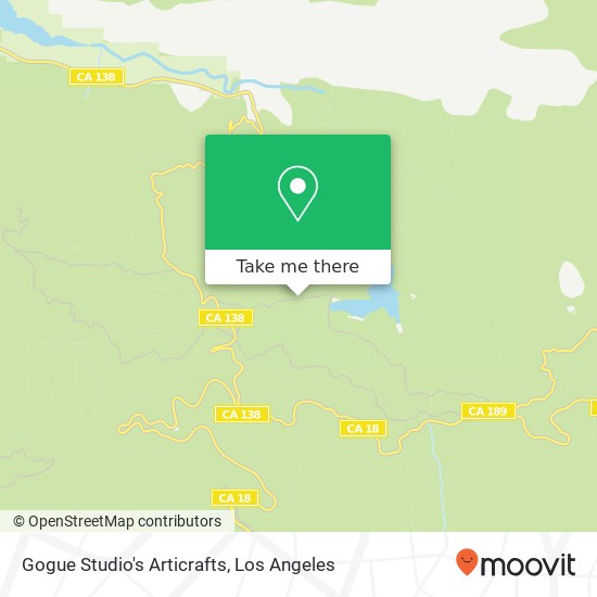 Mapa de Gogue Studio's Articrafts, 23928 Lake Dr Crestline, CA 92325