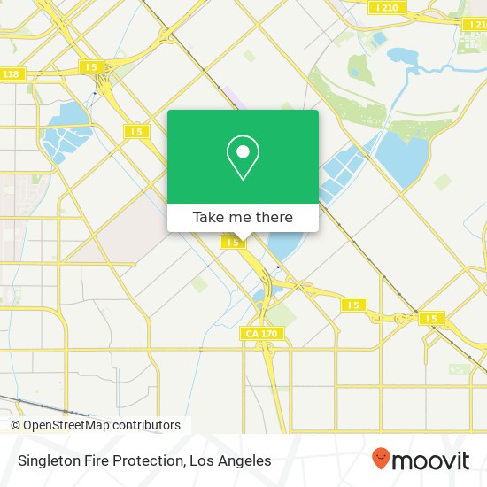 Mapa de Singleton Fire Protection, 12990 Branford St Pacoima, CA 91331