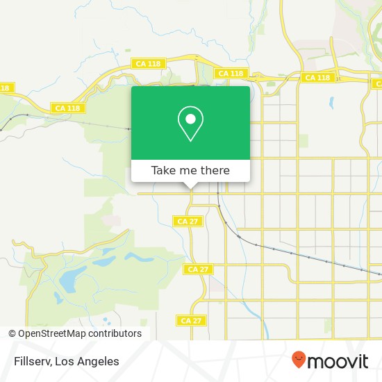 Mapa de Fillserv, 9909 Topanga Canyon Blvd Chatsworth, CA 91311