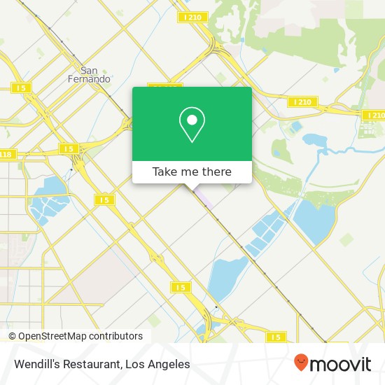 Mapa de Wendill's Restaurant, 10337 San Fernando Rd Pacoima, CA 91331