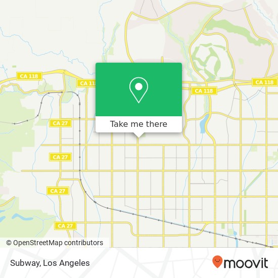 Subway, 10368 Mason Ave Los Angeles, CA 91311 map