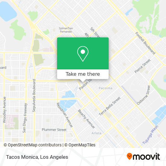 Tacos Monica map